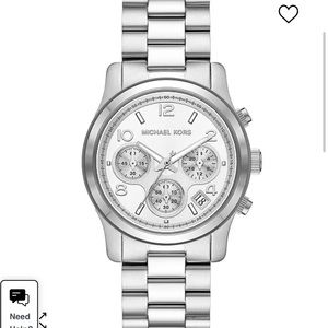 MICHAEL KORS Runway Chronograph Women’s Watch Silver OS